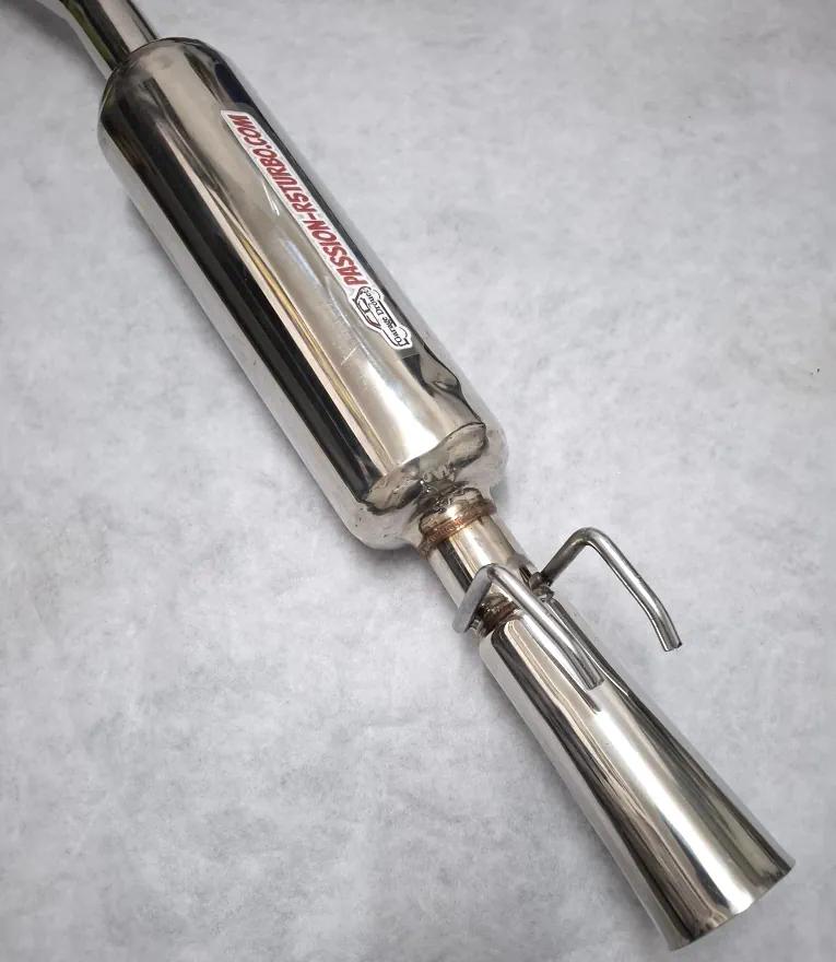Échappement trompette inox avec silencieux pour Super 5 GT Turbo