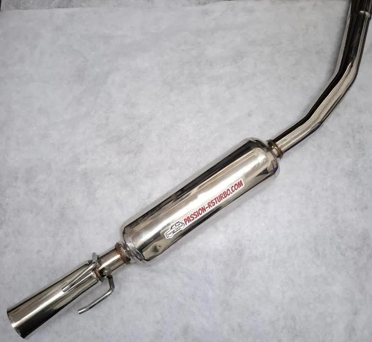 Échappement trompette inox avec silencieux pour Super 5 GT Turbo